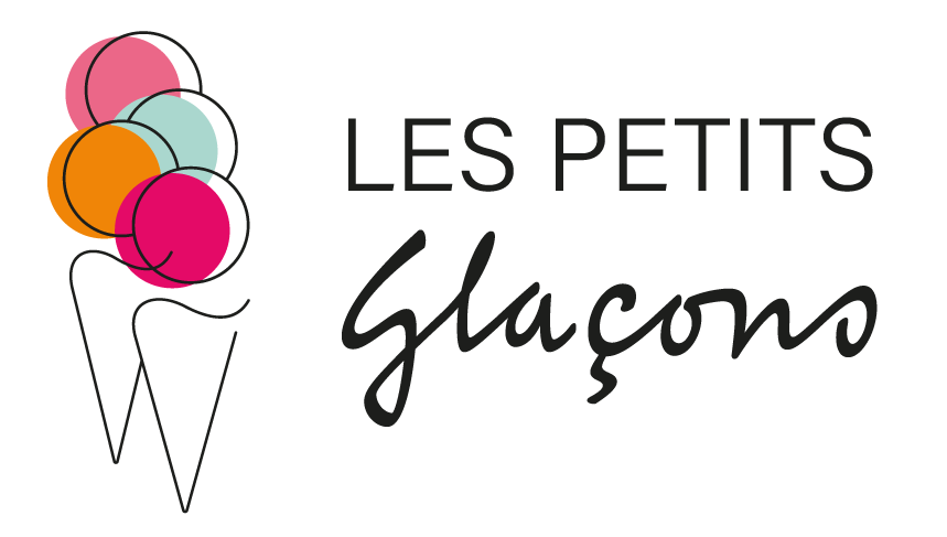 les petits glacons - logo noir